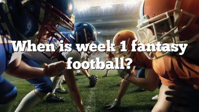 When is week 1 fantasy football?