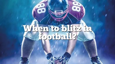 When to blitz in football?