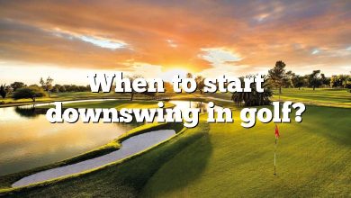 When to start downswing in golf?