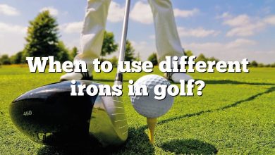 When to use different irons in golf?