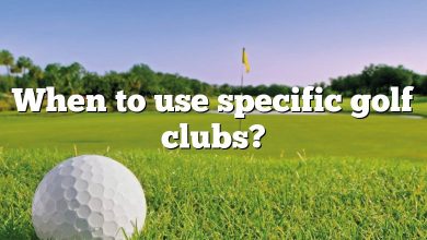When to use specific golf clubs?
