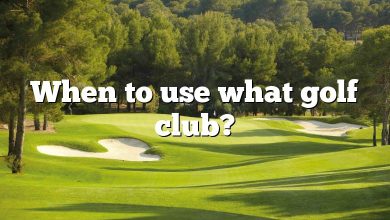 When to use what golf club?
