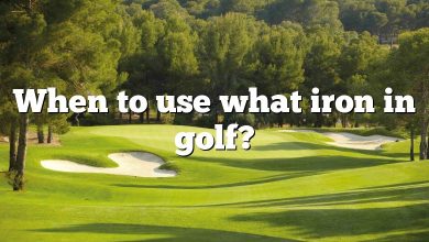 When to use what iron in golf?