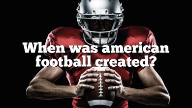 When was american football created?