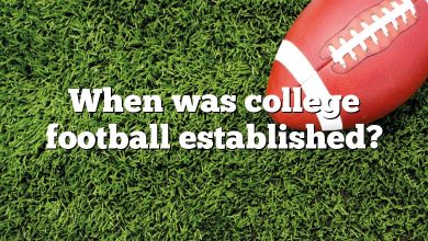 When was college football established?