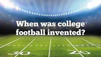 When was college football invented?