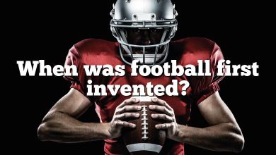 When was football first invented?