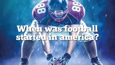 When was football started in america?