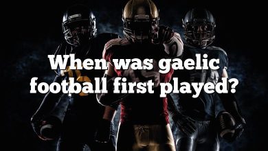 When was gaelic football first played?