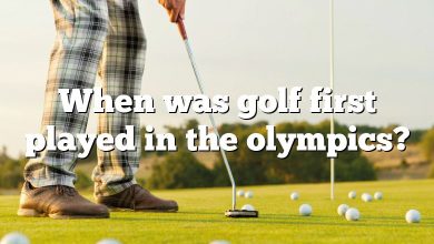 When was golf first played in the olympics?