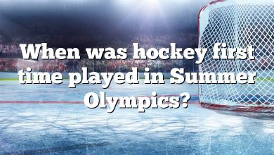 When was hockey first time played in Summer Olympics?