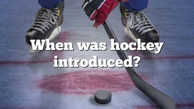 When was hockey introduced?