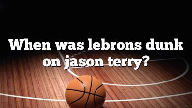 When was lebrons dunk on jason terry?
