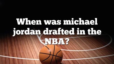 When was michael jordan drafted in the NBA?