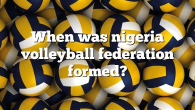 When was nigeria volleyball federation formed?
