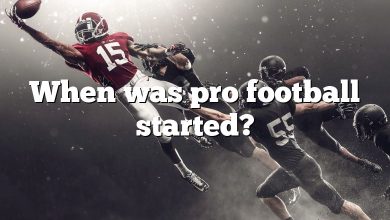 When was pro football started?