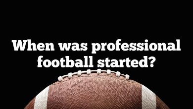 When was professional football started?