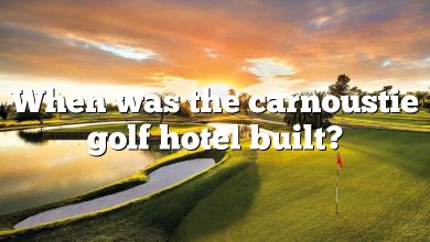 When was the carnoustie golf hotel built?