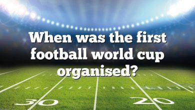 When was the first football world cup organised?
