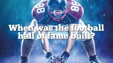 When was the football hall of fame built?