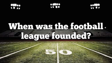 When was the football league founded?