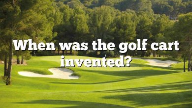 When was the golf cart invented?