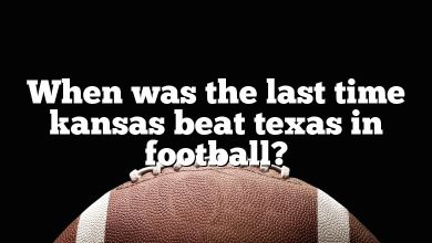 When was the last time kansas beat texas in football?
