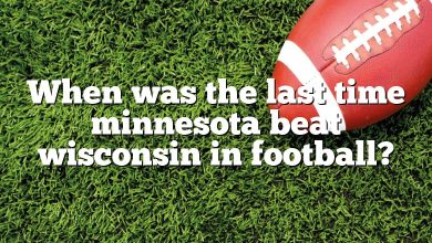 When was the last time minnesota beat wisconsin in football?
