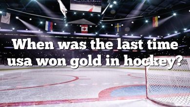 When was the last time usa won gold in hockey?