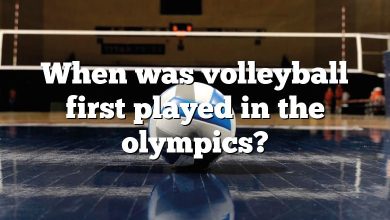 When was volleyball first played in the olympics?