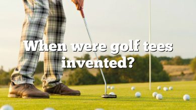 When were golf tees invented?
