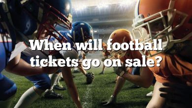 When will football tickets go on sale?