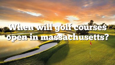 When will golf courses open in massachusetts?