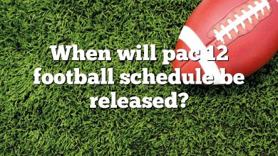 When will pac 12 football schedule be released?