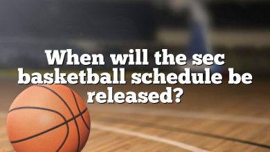 When will the sec basketball schedule be released?