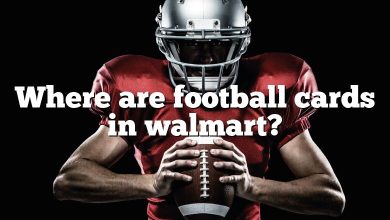 Where are football cards in walmart?