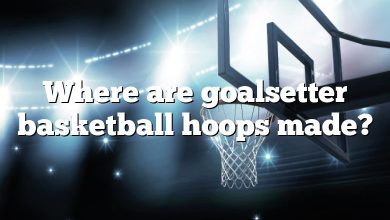 Where are goalsetter basketball hoops made?
