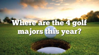 Where are the 4 golf majors this year?