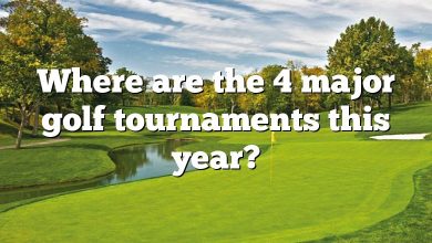 Where are the 4 major golf tournaments this year?