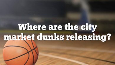 Where are the city market dunks releasing?