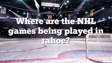 Where are the NHL games being played in tahoe?