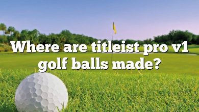 Where are titleist pro v1 golf balls made?