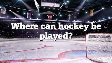 Where can hockey be played?