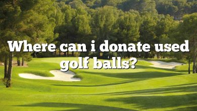 Where can i donate used golf balls?