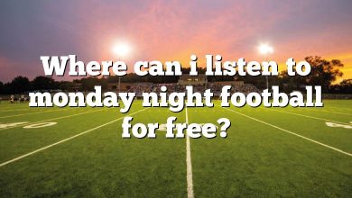 Where can i listen to monday night football for free?
