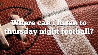 Where can i listen to thursday night football?