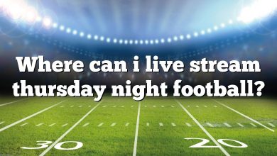 Where can i live stream thursday night football?