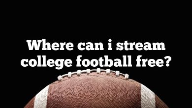 Where can i stream college football free?