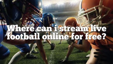 Where can i stream live football online for free?