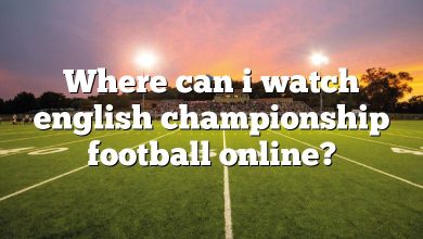 Where can i watch english championship football online?